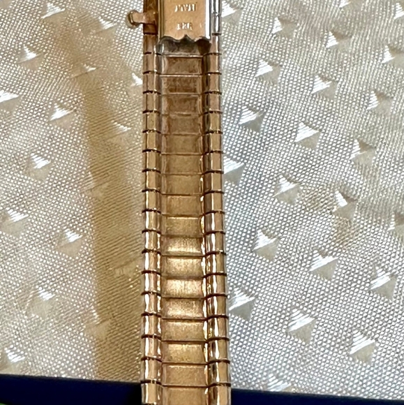 Vintage Two-toned Greek Style Bracelet! 14k/925! - Picture 9 of 14